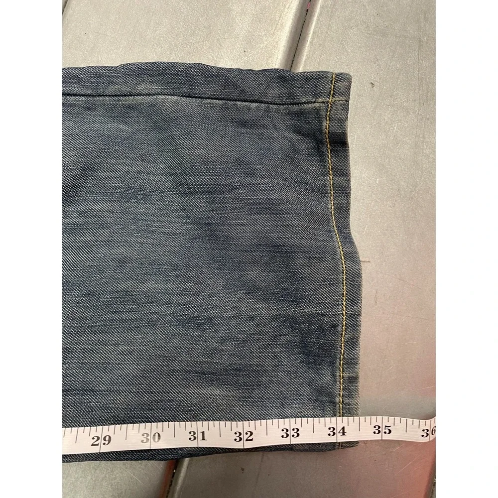 VTG Levis 514 Jeans Mens 34X34 Blue Medium Wash‎ Denim Slim Straight Distressed